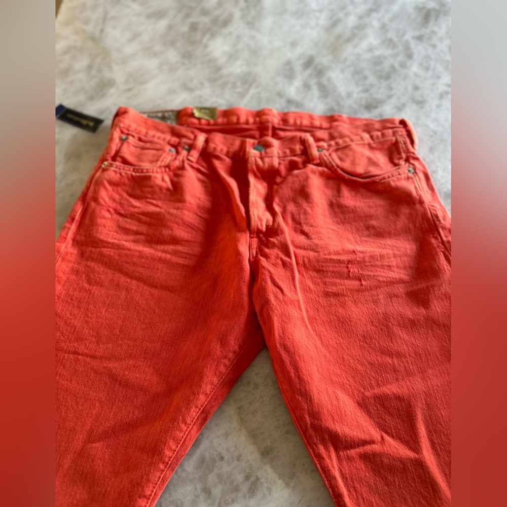 Polo Ralph Lauren NWTS 38 x 30 Coral Color Jeans. NYC Bloomingdale’s Purchase